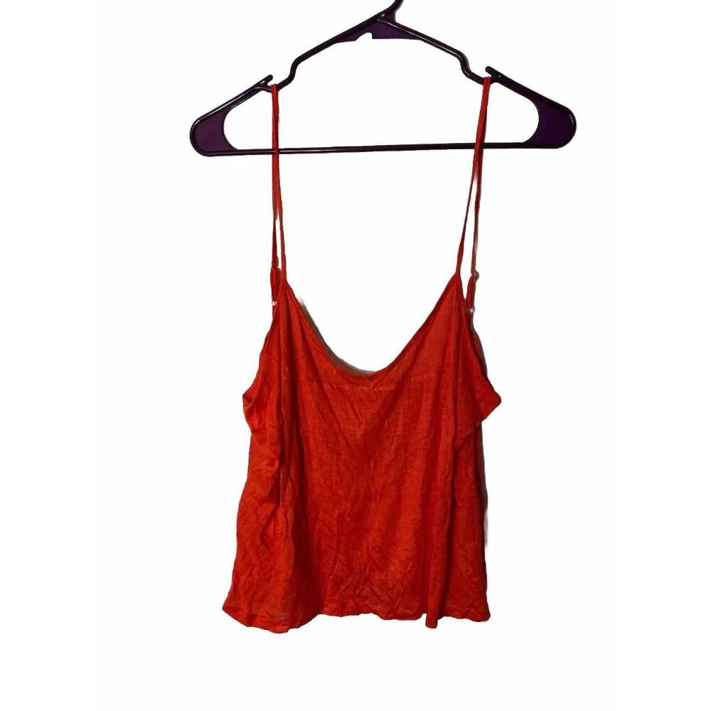 Summer CROP TOP TANK TOP WOMENS SIZE LARGE PINK 12/14 L